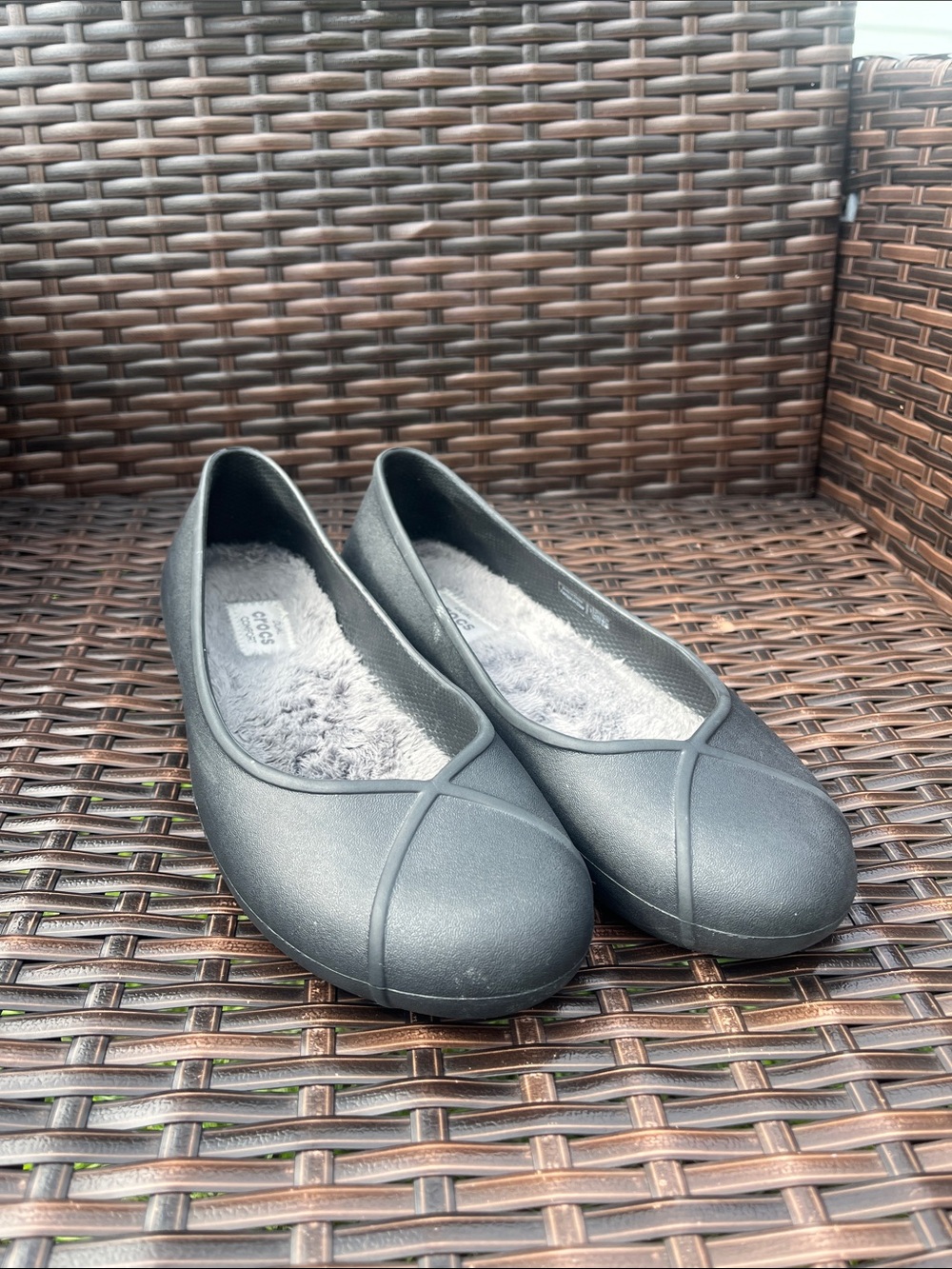 CROCS Women’s Black Lined Ballet Flat